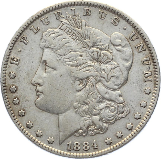 USA 1 Dollar 1884 – Morgan Dollar Silber